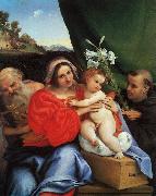 Lorenzo Lotto Virgin and Child with Saints Jerome and Anthony USA oil painting artist